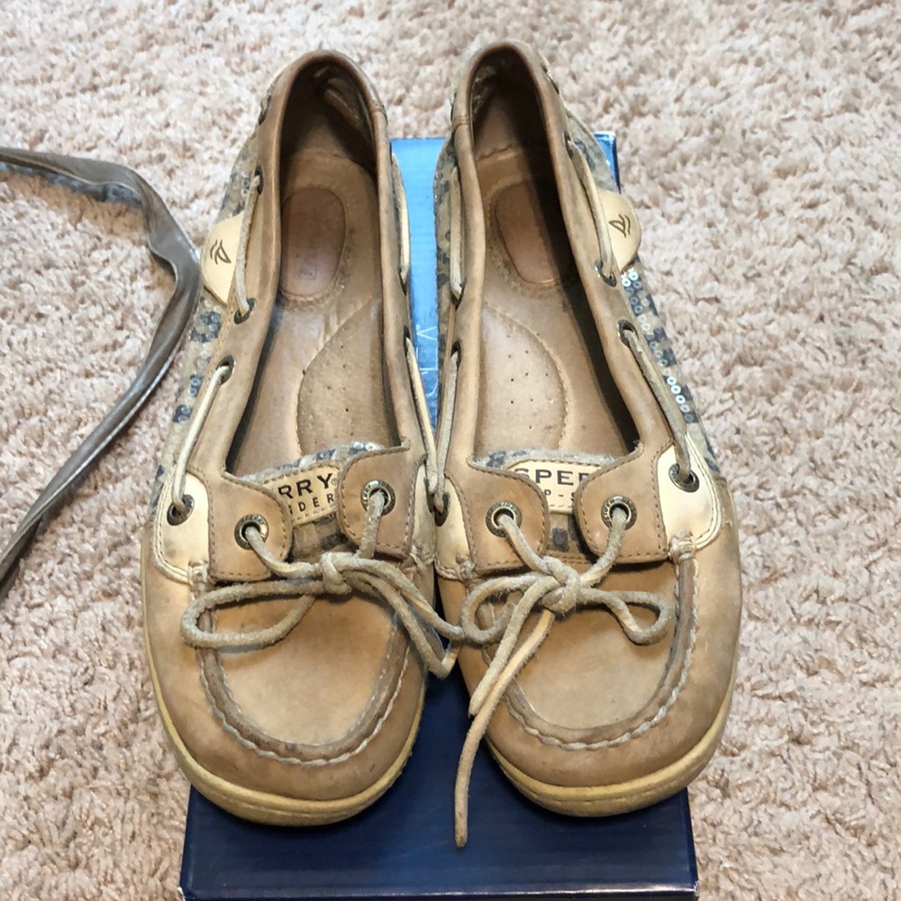 Cheetah print sperrys